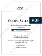 Course Syllabus PMP