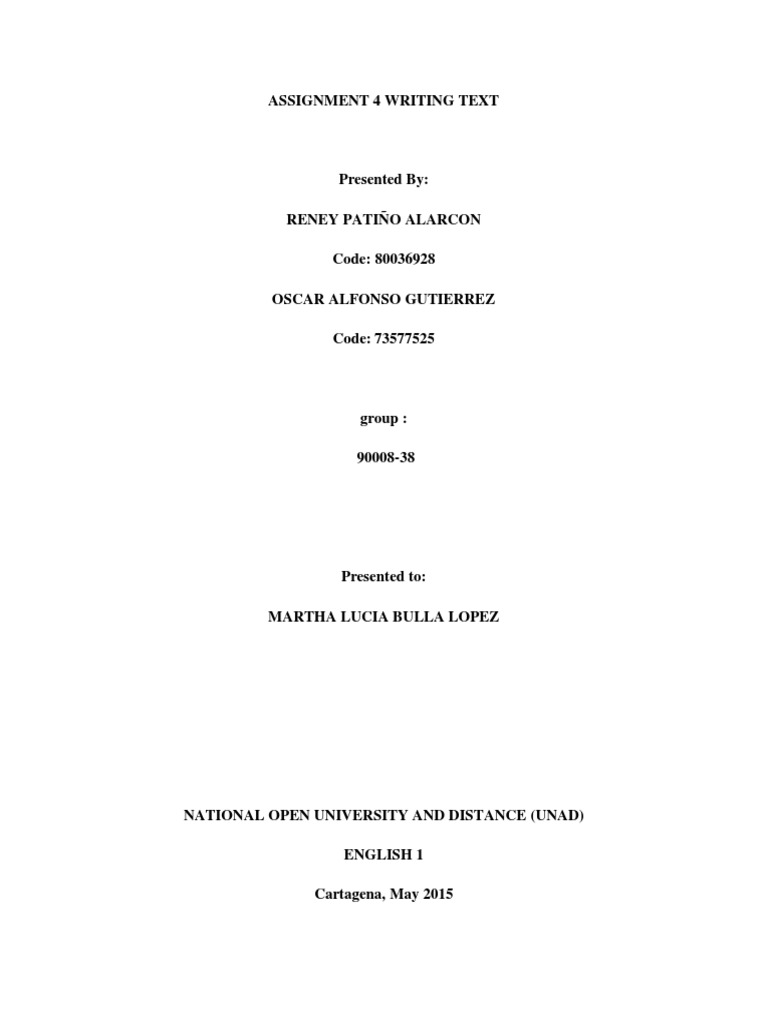 Assignment 4 Writing Text Group 90008-38 | PDF | Cognition | Linguistics