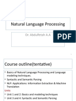 Natural Language Processing: Dr. Abdulfetah A.A