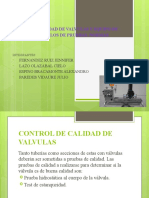 Control de Calidad de Valvulas y Equipo de Bombeo