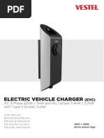 Manual 1760677 Vestel Vestel Evc02 Ac11rw Emobility Charging Station Type 2 Mode 3 16 A 11 KW Rfid Wi Fi