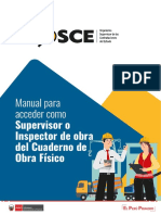 Manual para Acceder Como Supervisor o Inspector de Obra Del Cuaderno de Obra Físico