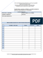 Planilla de Supervisión de Los Prestadores de Servicio Comunitario