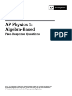 AP Physics 1: Algebra-Based: Free-Response Questions