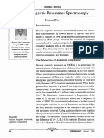 Nuclear Magnetic Resonance Spectroscopy. Resonance