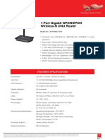 1-Port Gigabit GPON/EPON Wireless-N ONU Router: Model No: iB-FONG11GW