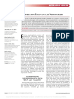 Anesthesia For Endovascular Neurosurgery