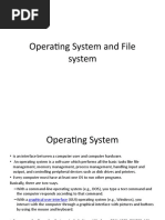 1.2 Operating System and File system