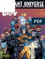 Valiant Universe RPG Quick Start Rules Featuring Unity