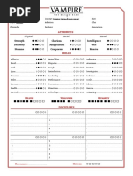 VTM V5 Sheets | PDF