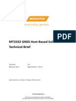 MT3332 GNSS Host-Based Solution Technical Brief: 1.0 Release Date: September 8, 2014