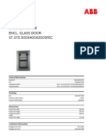 Srn5420Vxspec: Encl. Glass Door ST - STE.500X400X200SPEC