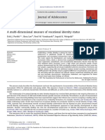 A Multi Dimensional Measure of Vocational Identity Status PDF