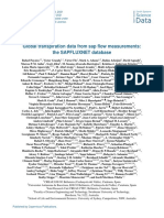 Global Transpiration Data From Sap Flow Measurements: The SAPFLUXNET Database