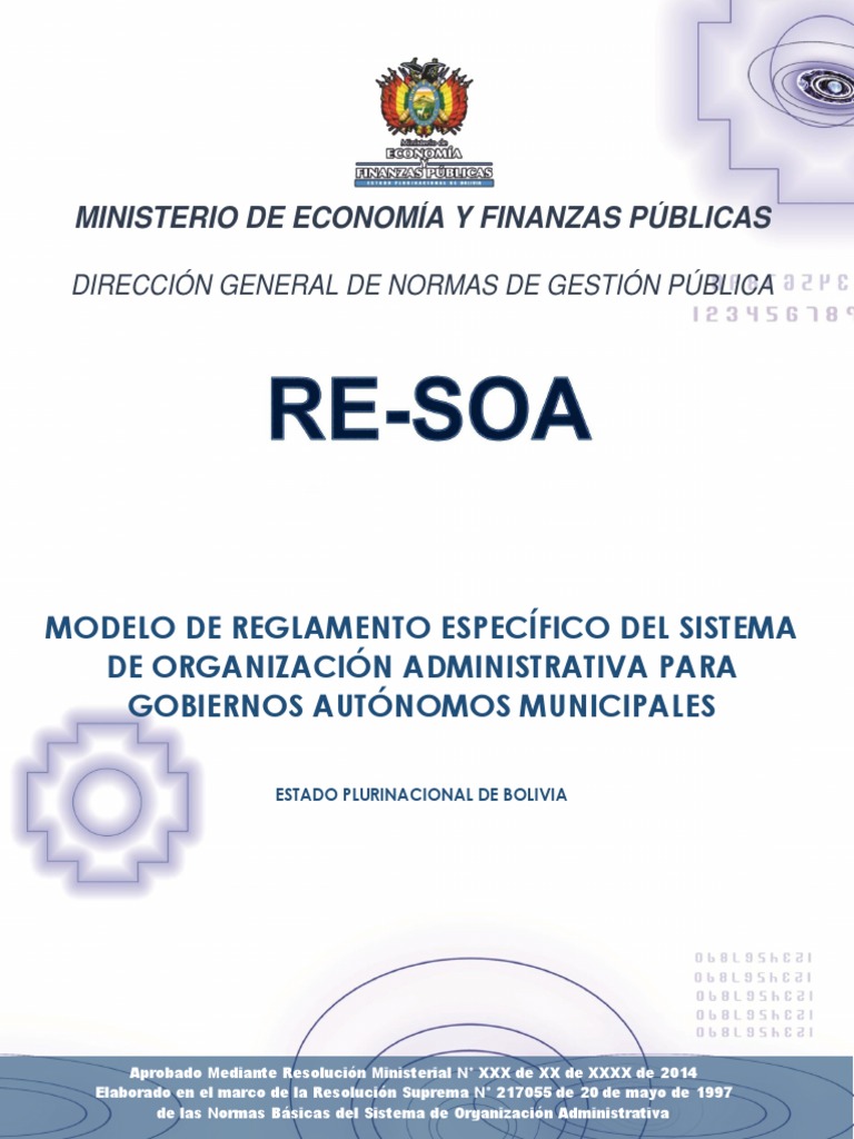 Modelo de Reglamento SOA para Municipios | PDF | Alcalde | Diseño