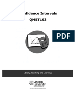 Confidence Intervals 1