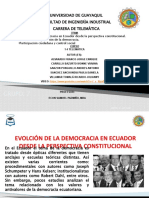 Evolución de la democracia en Ecuador desde la perspectiva constitucional