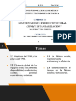 UNIDAD II MANTENIMIENTO PRODUCTIVO TOTAL TPM Y ESTANDARIZACIÓN-A
