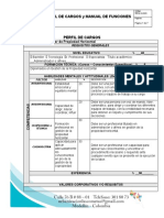 Perfil de Cargos y Manual de Funciones