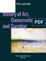 History of Art, Conservation and Curating: Postgraduate Prospectus 2021/22