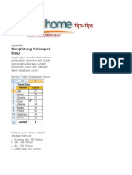 Cara Menghitung Per Klopok Umur