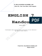 English 7 Handout