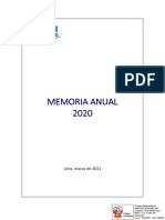 Proyecto de Memoria Anual 2020