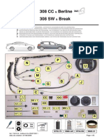 9688 EH (13v) - Notice 308 Berline, Break Et Coupé (35 Pages Complet)