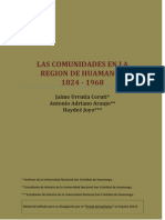 Las Comunidades en La Región de Huamanga 1824-1968