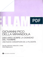Pico Della Mirandola Giovanni - Discurso Sobre La Dignidad Del Hombre Adsñwq123