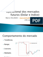 Trade OPERACIONAL Dolar Indice Futuros