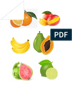 Frutas y Comidas Malas