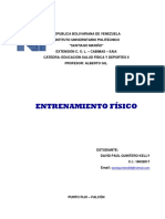 David Paul Quintero Kelly - Ing. Civil - ENTRENAMIENTO FISICO