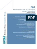 061 - Pneumonia Adquirida em Comunidade Crianças e Adolescentes