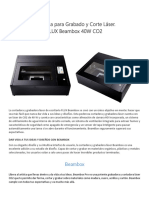 Caracteristicas y Especificaciones de Maquina Laser Flux Beambox 40W Co2