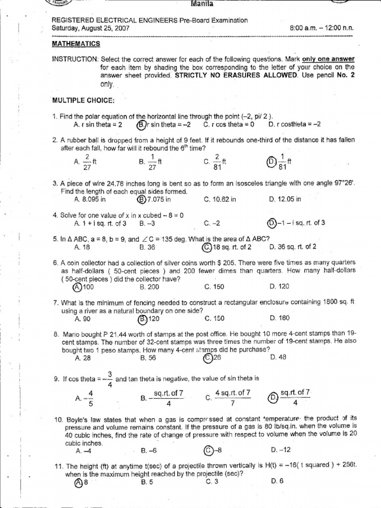 Math Sept2007 | PDF