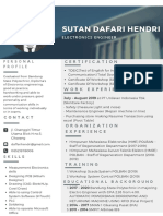 Sutan Dafari Hendri: Certification