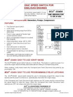 Electronic Speed Switch For Diesel/Gas Engines: ECU - SS40A