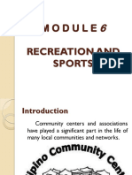 MODULE 6 Recreation and Sports