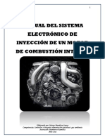 Manual del del sistema electrónico de inyección de un motor de Combustion interna