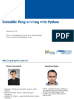 Scientific Programming With Python