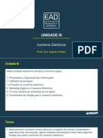 Slides Unidade III - Comércio Eletrônico