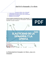 La Elasticidad de La Demanda y La Oferta