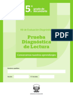ITEM 13 - SEC 5 - Prueba Diagnóstica Lectura - Secundaria - Baja