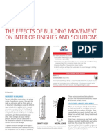 The Effects of Building Movement On Interior Finishes and Solutions