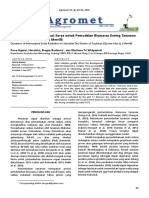Dinamika Intersepsi Radiasi Surya Untuk Pemodelan Biomassa Kering Tanaman Kedelai (Glycine Max (L.) Merrill)