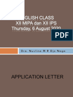 Application Letter - XII - 2020