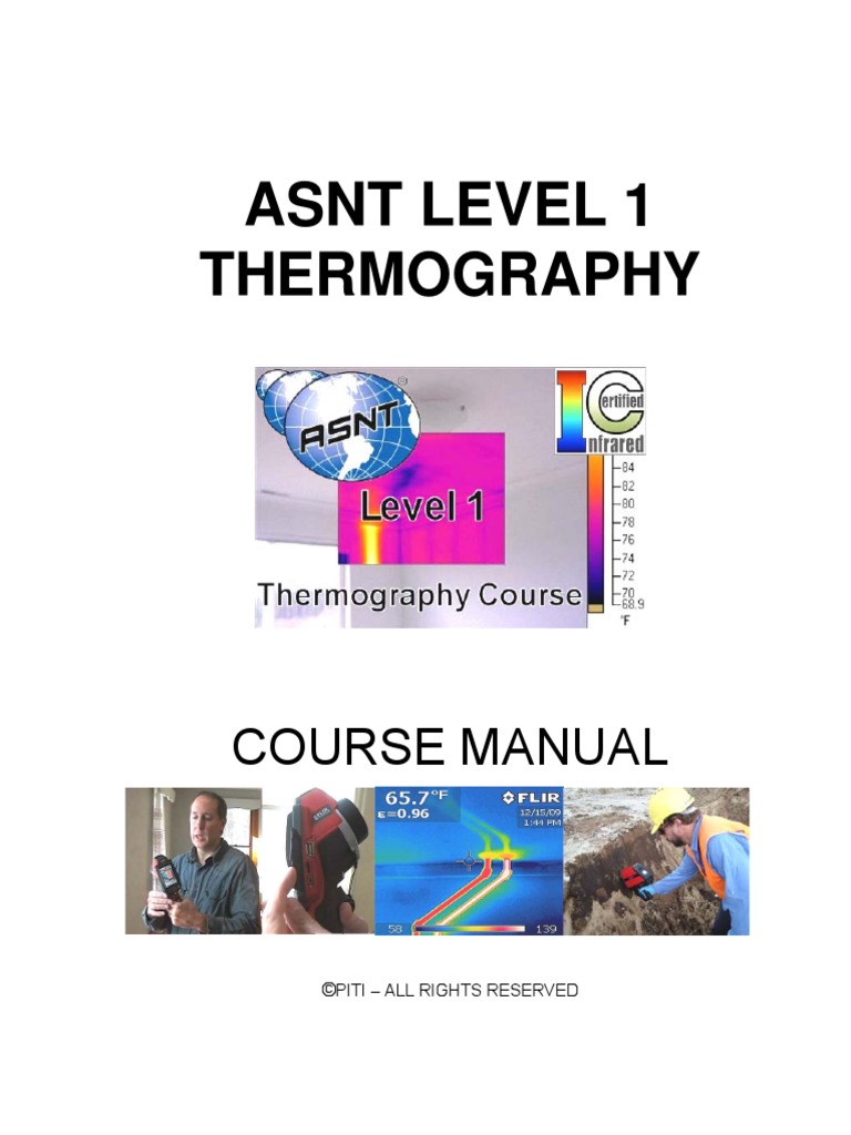 Asnt Level 1 Thermography Course Manual PDF Thermography Infrared