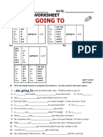 Future: Going To: Grammar Worksheet
