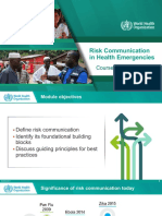 Risk Communication in Health Emergencies: Course Introduction